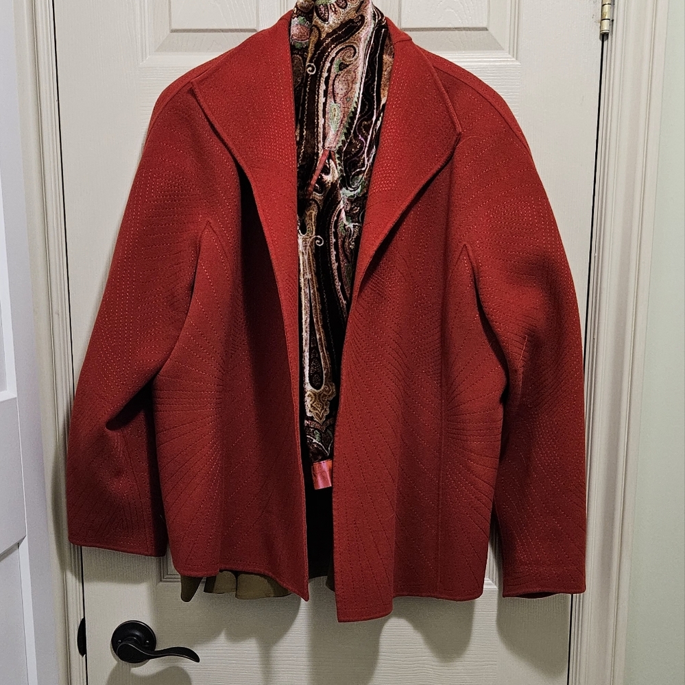 Ellen Tracy Plus Size US 14 Wool Short Jacket
